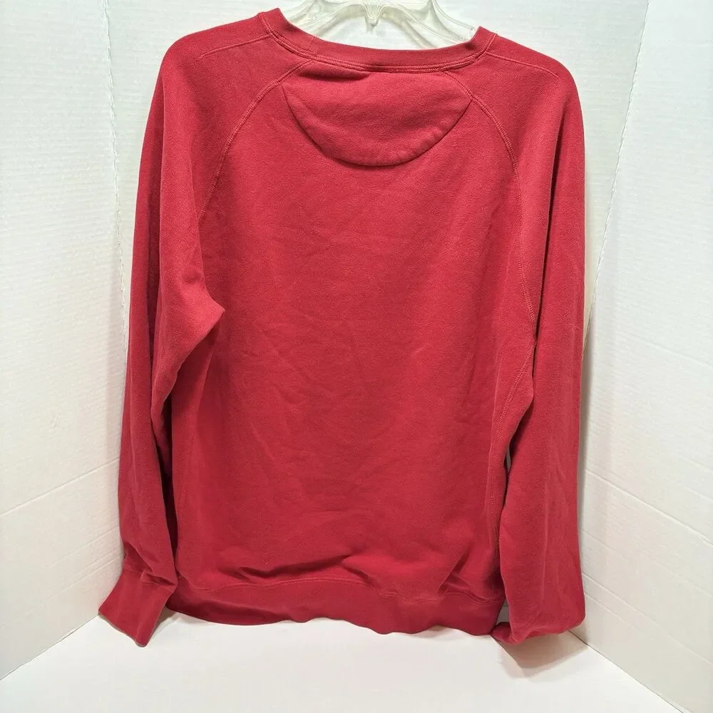 JORDAN JUMPMAN Seasonal Graphic Crew Sweatshirt Red Black Large